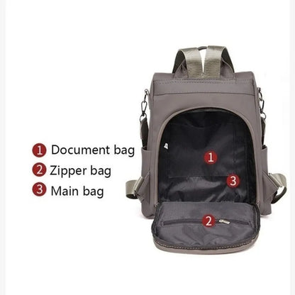 Casual Oxford Backpack Women Black Waterproof Nylon School Bags For Teenage Girls High Quality Fashion Travel Tote Packbag