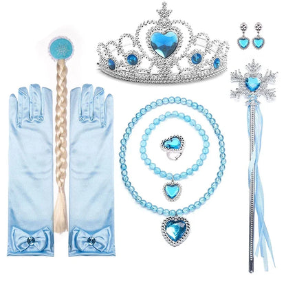 Girls Frozen 2 Elsa Anna Princess Mesh Sequin Clothes Kids Cosplay Snow Queen Costumes Carnival Birthday Party Elsa Gowns