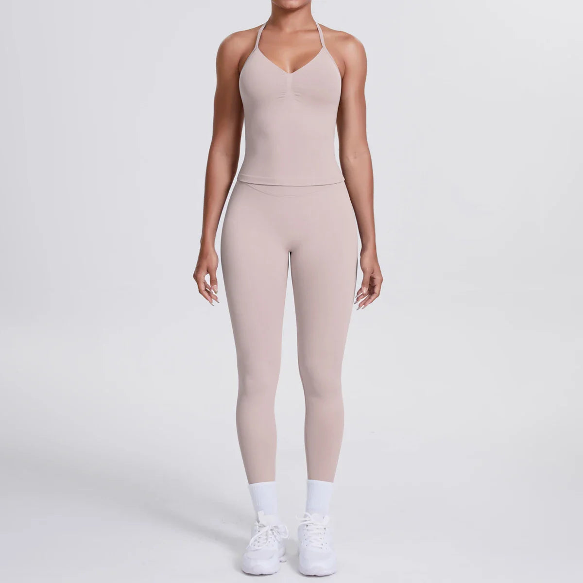 2 Piece Yoga Clothes Women Tracksuit Athletic Wear Pilates Fitness Suit Gym Workout Push Up Clothes Sports Bra Leggings Suit