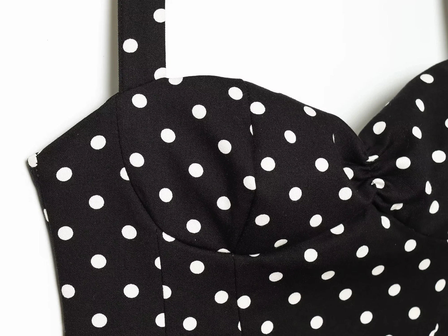 Sexy Y2K Girl Halter Tops Corset Slim Polka Dot Print Short Tops Fashion 2026 Spring Summer Streetwear Holiday Beach Top