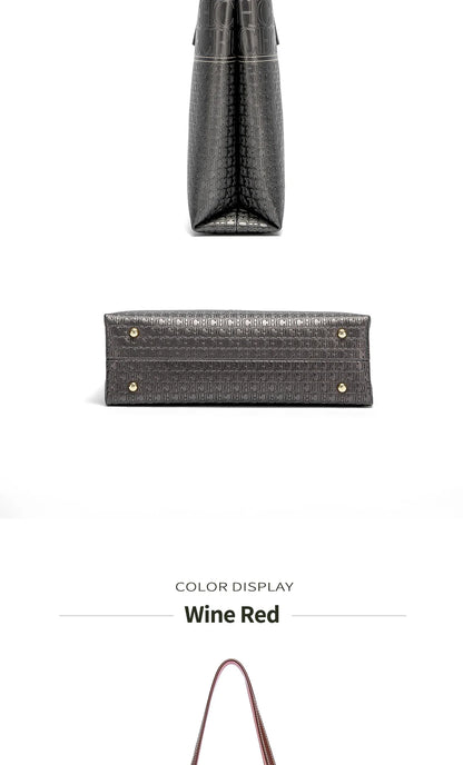 Fashionable Classic Retro Solid Color Women's Bag Large Capacity PVC Material Women's New Single Shoulder Handbag