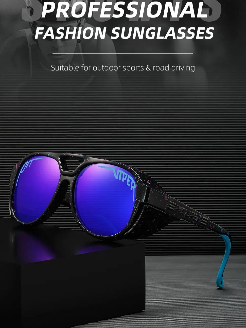 Viper Cycling Sunglasses Adult UV400 Men Women Designer Steam Punk Eyewear Vintage Sun Glasses Retro Goggles
