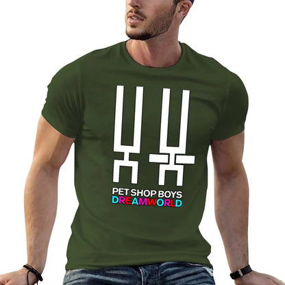 Pet Shop Boys T-Shirt tees blanks anime clothes sublime men clothing