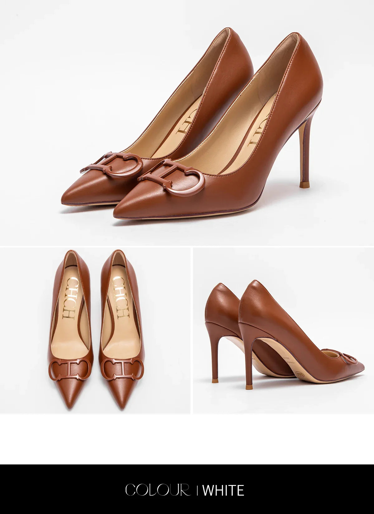 Woman shoes  High Heels New Pointed Metal Buckle Party Carnival Women's Shoes 9cm