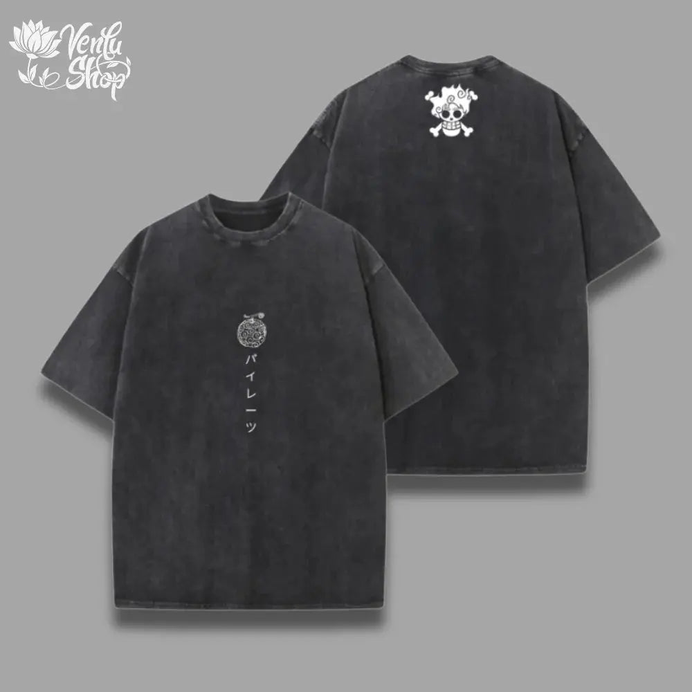 Short Sleeve Tee Anime Washed Vintage Graphic T-Shirt Man Women Cosplay Casual Tops 2026 Summer Y2k Streetwear