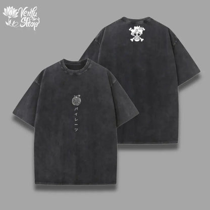 Short Sleeve Tee Anime Washed Vintage Graphic T-Shirt Man Women Cosplay Casual Tops 2026 Summer Y2k Streetwear