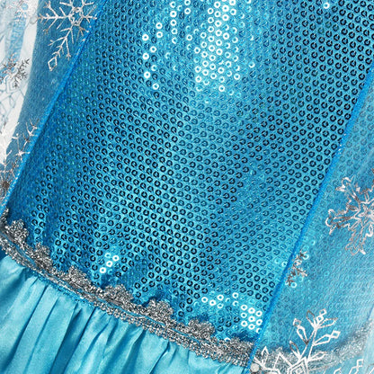 Meninas Rainha da Neve Fantasias Infantis Meninas Festa de Carnaval Baile Vestido Elsa Roupas Infantis Fantasia de Princesa Vestido de Aniversário