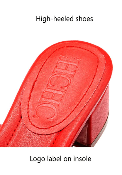 Fashion Monogram Print Elegant Design Women's Low Heeled Slippers Solid Color High Quality Metal Lock Simple Single Shoes