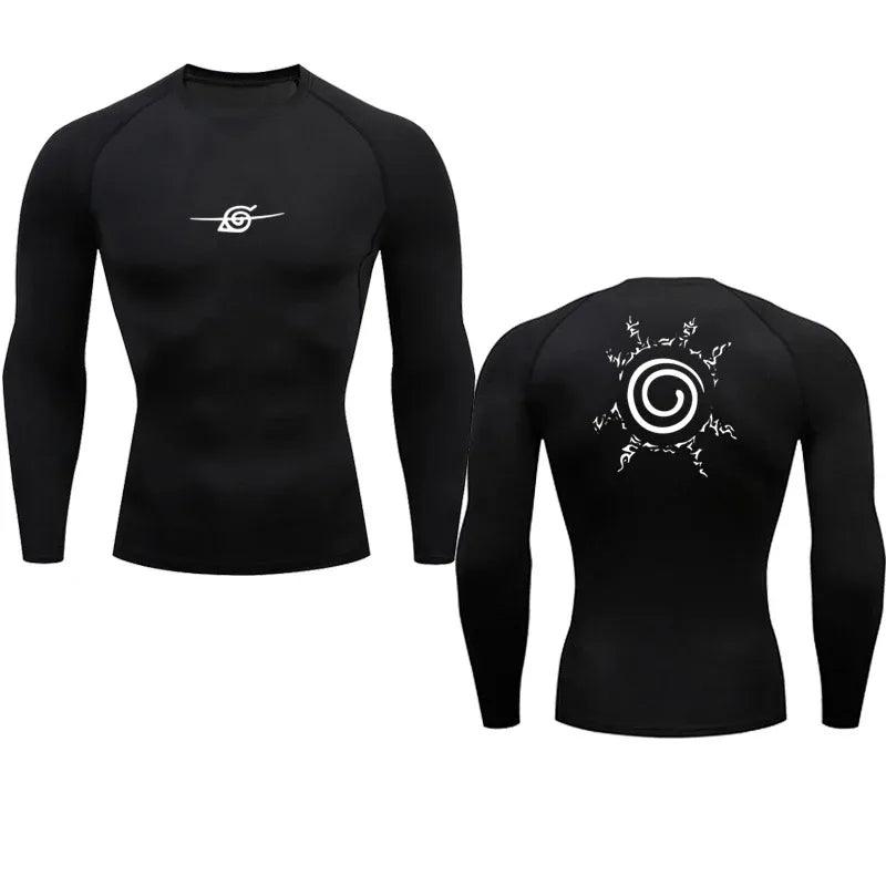 anime esporte secagem rápida ginásio tshirts fitness topos t verão outono masculino