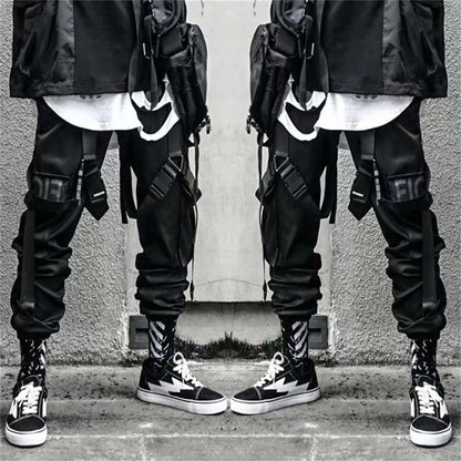Techwear Cargo Pants Men Y2k Clothes Gothic Punk Harajuku Anime Streetwear Joggers Men's Pants Military Casual Harem Pants