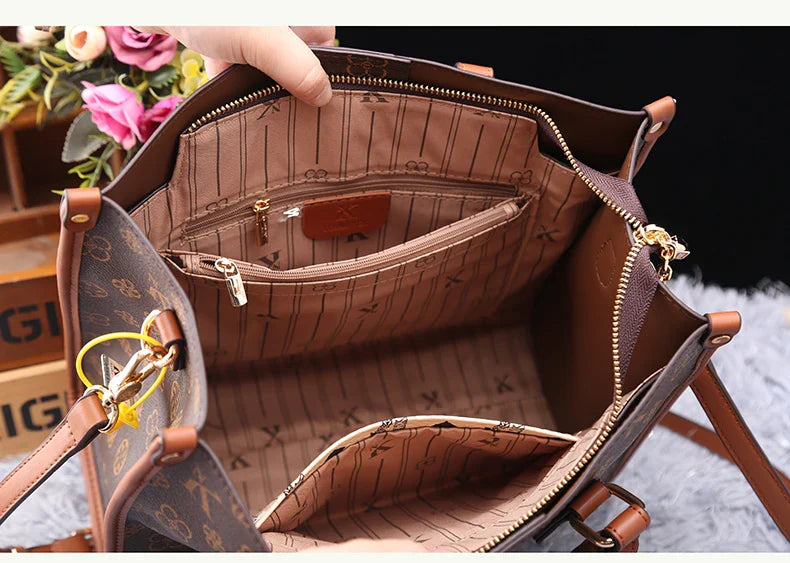 Light luxury brand women's bag 2025 new fashionable and versatile single shoulder crossbody high-end handbag with large capacity