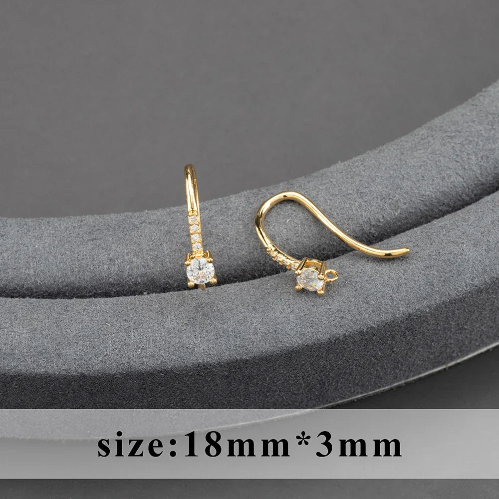 20pcs/lot M800 jewelry accessories,pass REACH,nickel free,18k gold plated,copper,connector,diy earrings,jewelry making