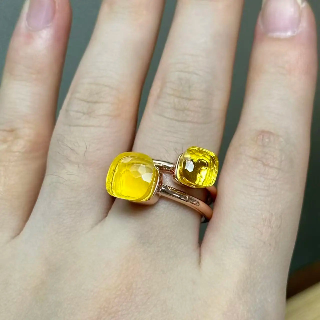 Classic and Petite Ring Set for Women Colorful Cyrstal Fashion Jewelry Gift Vanlentine's Day