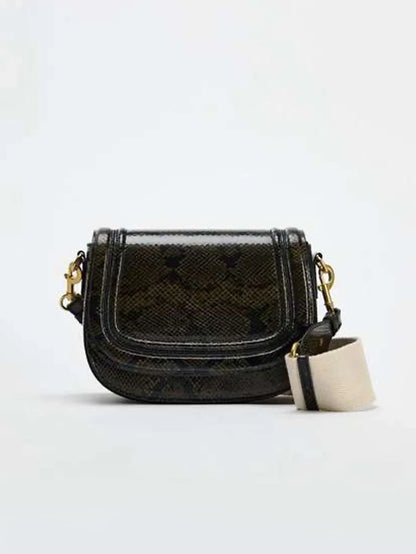 Saddle bag, shoulder bag, popular foreign trade bag, 2024 new wide shoulder strap, diagonal cross armpit, cross-border wholesale