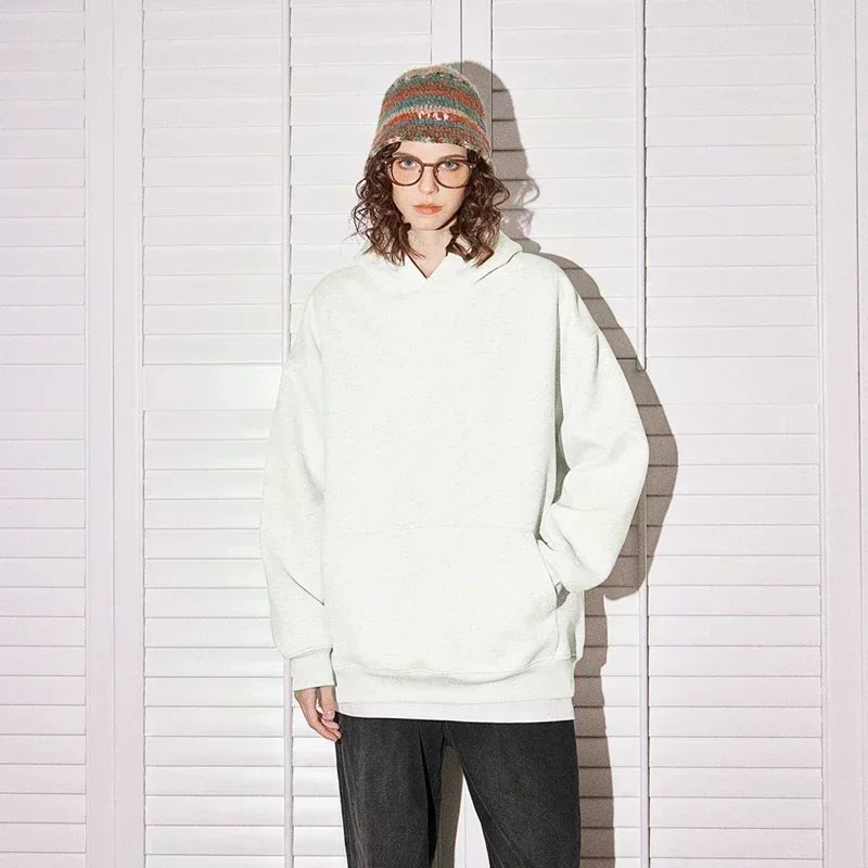 Khaki Hoodie Men Women Anime Character Print Pullover with Japanese Kanji Sleeve Design and Chest Logo Casual