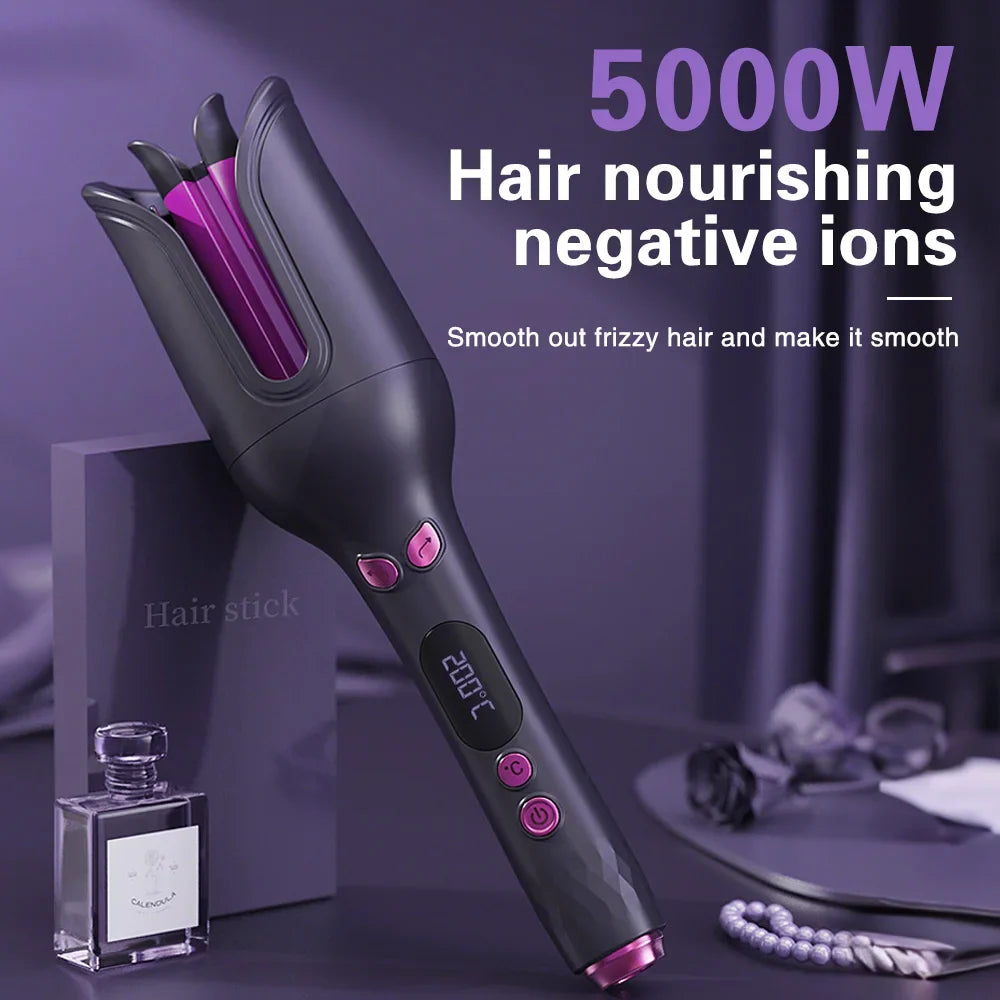 32MM Electric Rotary Curling Iron Automatic Hair Curler Negative Ion Air Rotating Curling Bar Professional Styling Tool