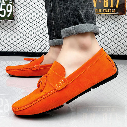 Loafers Men Casual Shoes Tassel Brogue Shoes Men Loafers Moccasins Breathable Slip on Big Size Driving Loafers for Men Shoes