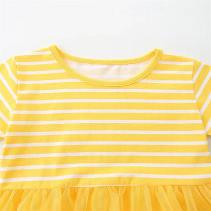 2-7T Summer Princess Girls Dresses Rabbits Kids Vestidos Party Birthday Baby Clothing Embroidery Dress Wedding