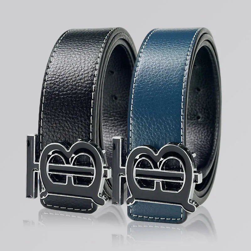 Men's Silver PU Leather Business Belt Cool Style Multi-Color for Jeans Dress Pants Office Wear