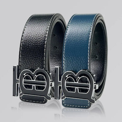 Men's Silver PU Leather Business Belt Cool Style Multi-Color for Jeans Dress Pants Office Wear