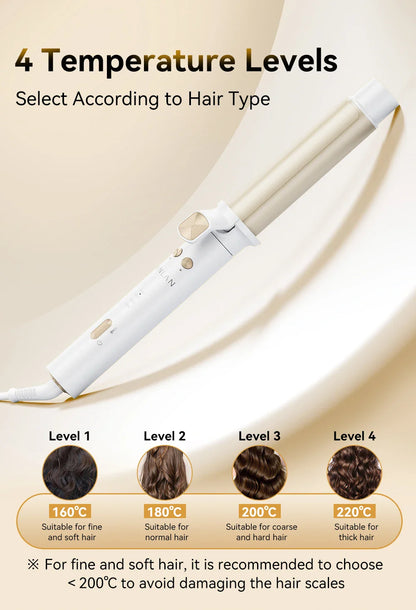 Automatic Curling Iron 30s Fast Heating Smart Temperature Control Ceramic Coating Long Lasting Curls Rotary Hair Curler
