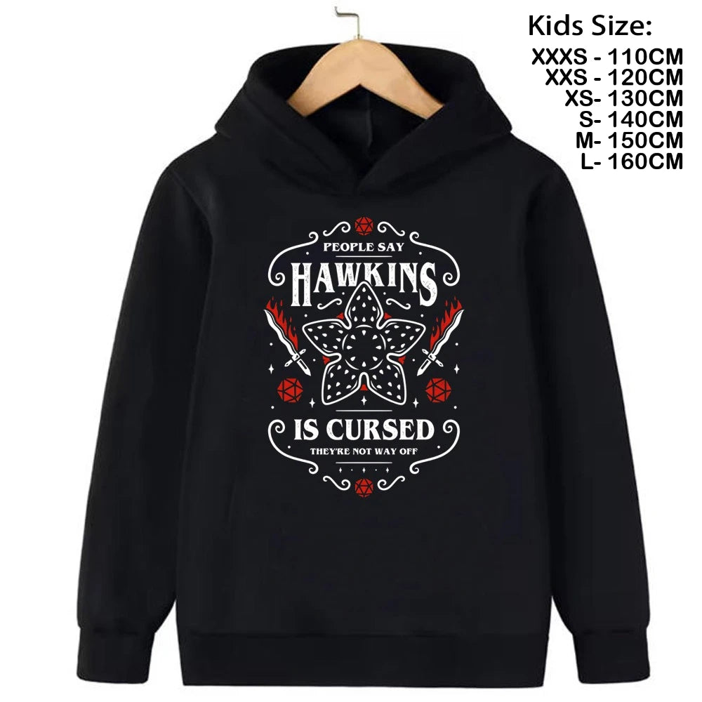 Hoodies Kids Cartoon Anime Print Clothes Streetwear Basic Boys Tops Children Sweatshirts