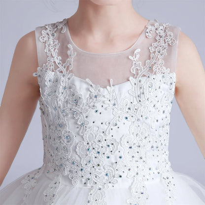 3-10 Years Baby Girls Princess Dress Summer Ball Gown Wedding Dress Piano Performance Costume Host Costume Children's Clothing
