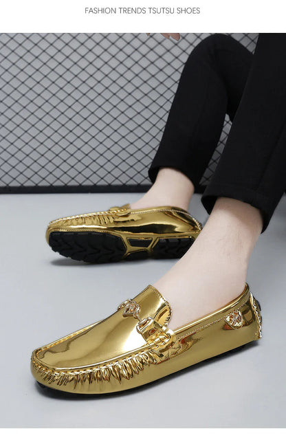 Shoes Women's 2025 New Soft Sole Slip-On Lazy Loafers Handmade Trbottomy Easiest for Match Men's Casual Driving Shoes