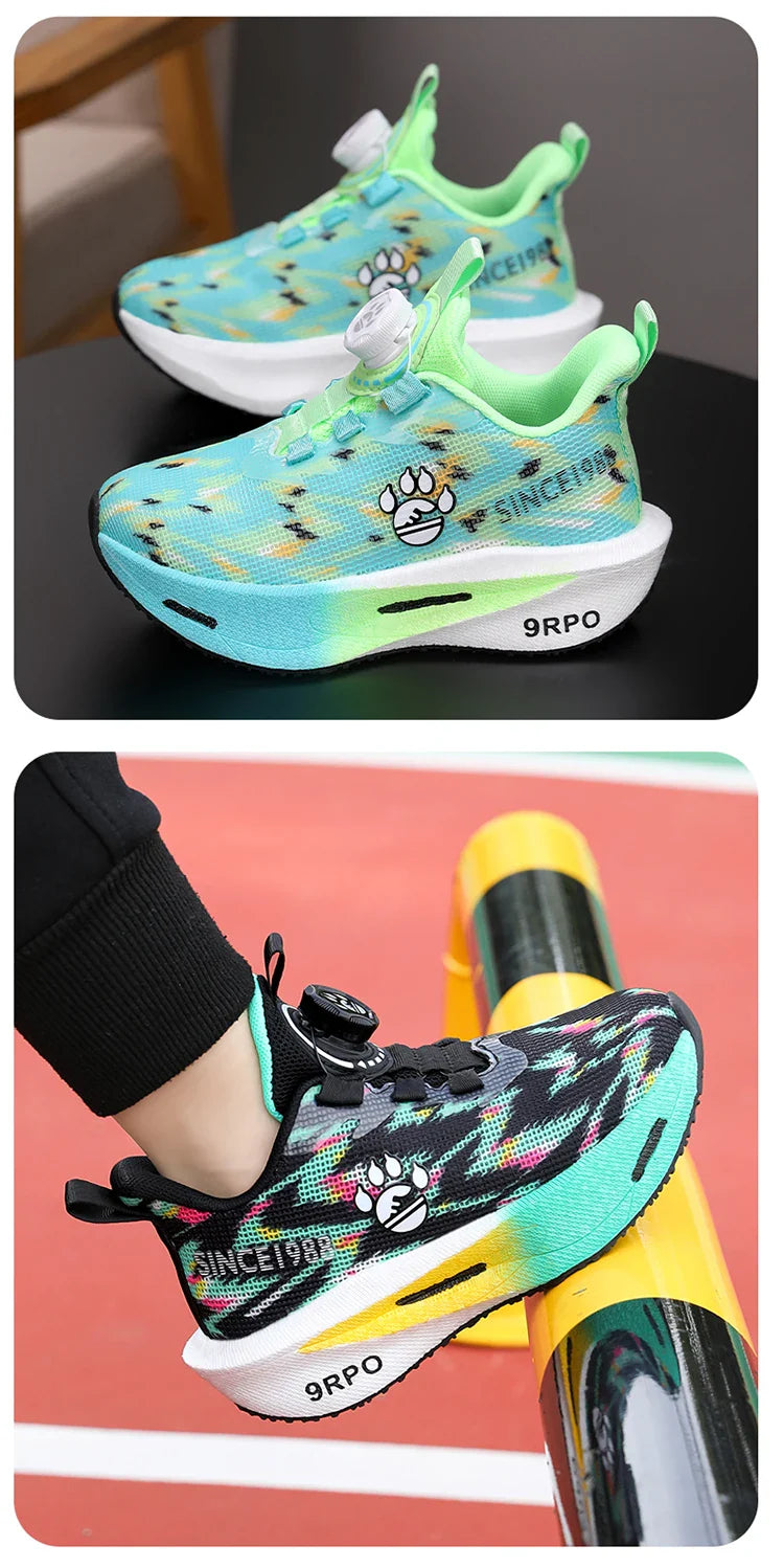 New children's shoes, boys' double-net carbon sneakers, students' casual and light running shoes, children's basketball shoes