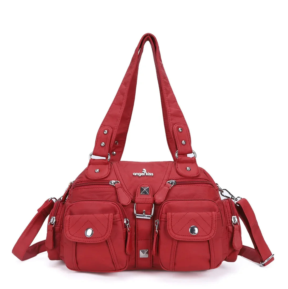 Vintage Women Handbags Satchel Top-handle Handbag PU Shoulder Bag Dumpling Pack Give Gifts Shoulder Bags Phone Money Pack