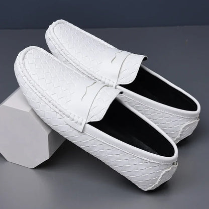 Loafers for Men 2024 New Handmade Moccasins Men Flats Casual PU Leather Shoes Luxury Comfy Mens Loafers Size 48