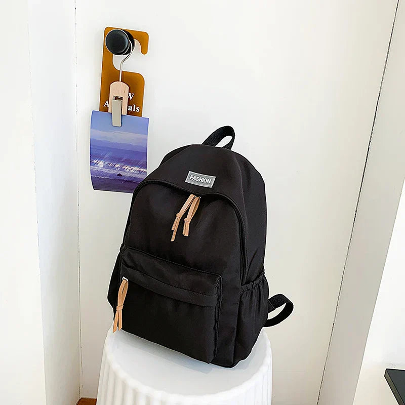 Kawaii Large-capacity All-match Backpack Korean Version Simple Storage Bag Back to School Office Supplies Cute Stationery