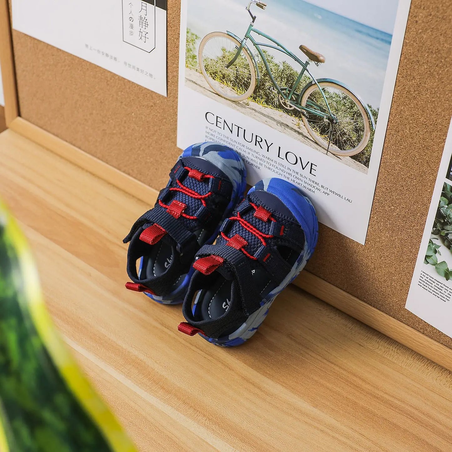 Baby Camouflage Sandals Boys Anti-kick Anti-slip Sport Sandals Girls Breathable Mesh Sandals