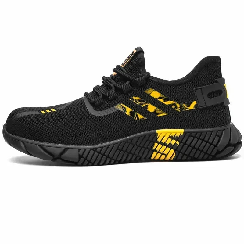 Work Sneakers Men's Safety Shoes Construction steel toe work Shoes Safety boots Men's shoes Puncture proof work summer Kevlar