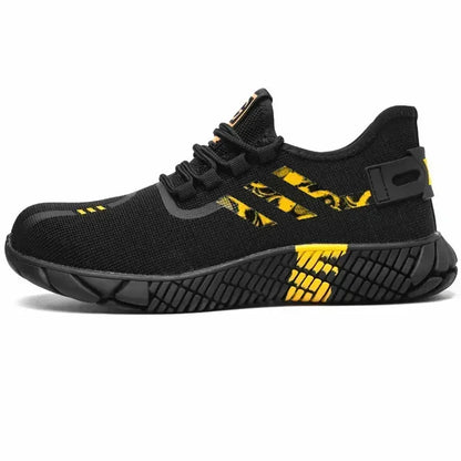 Work Sneakers Men's Safety Shoes Construction steel toe work Shoes Safety boots Men's shoes Puncture proof work summer Kevlar