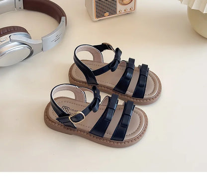 Bow-knot Girls Sandals Fashion Princess Classic Baby Girl Kids Summer Sandals Hot Sale Leisure Children Sweet Shoes Child I03072