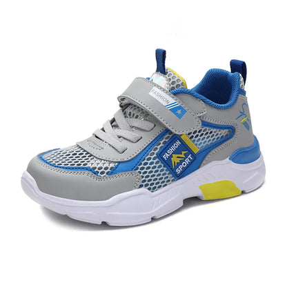 Kids Fashion Mesh Running Shoes Youngsters Teens Casual Walking Students Sneakers Breathable Soft Children Outdoor Sports Tennis