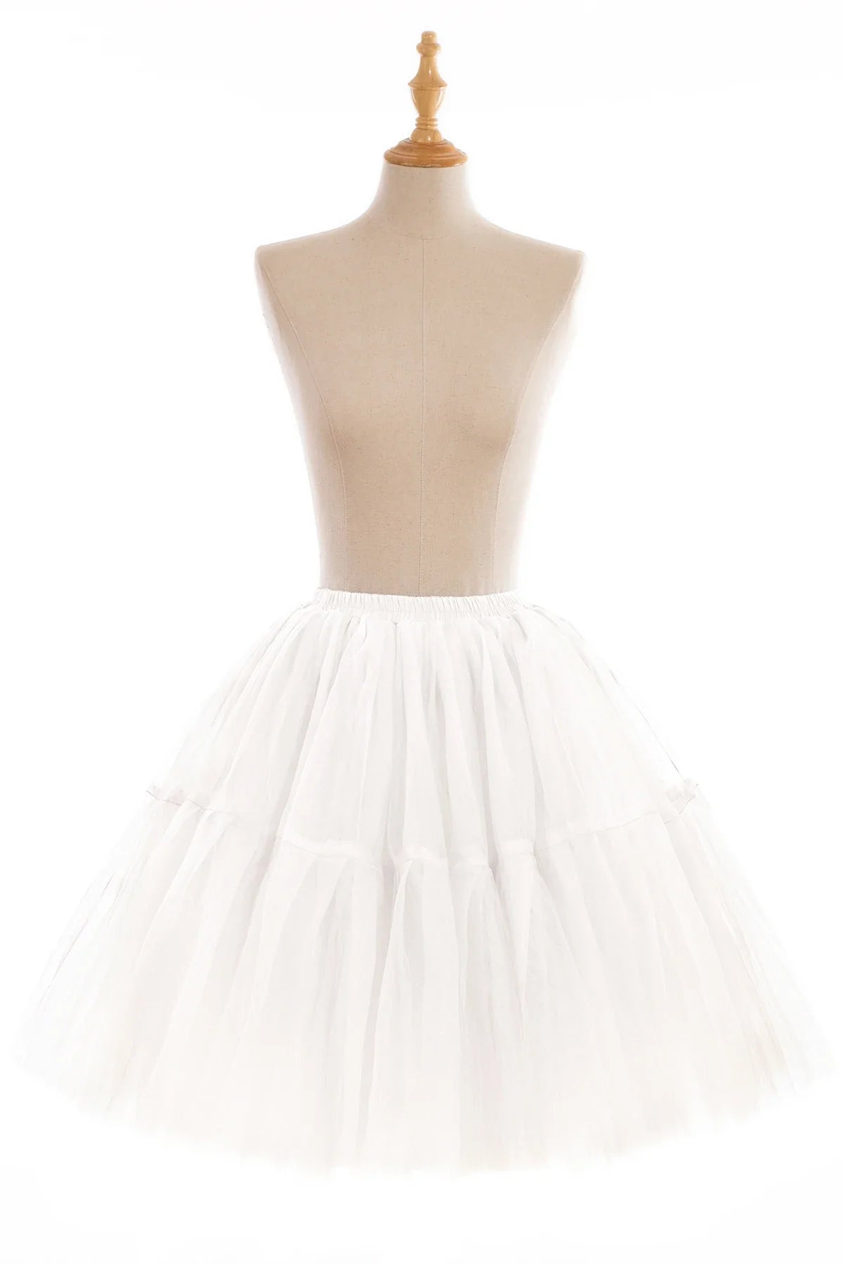 6 Layers Fluffy Ball Gown Women Short Skirts Knee Length Tutu Dress Underskirt Soft Tulle Petticoat for Club Cosplay Marathon