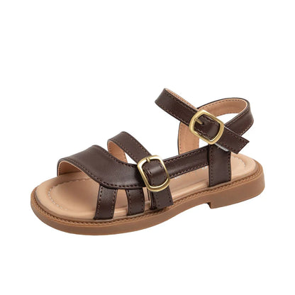 Children's Summer Sandals Hollow-out Woven Fashion Girls Beach Sandals Simple Fashion Kids Causal Flats Shoes Size 26-36