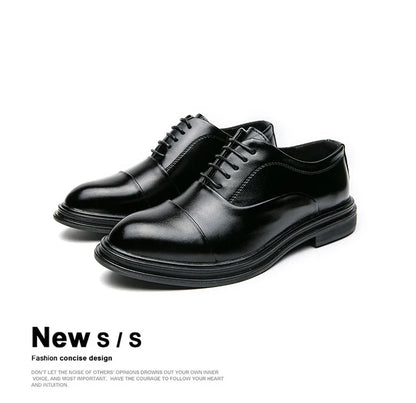 Men Genuine Leather Shoes Fashion Men Comfortable Daily Business Casual Formal Lace-up Men Dress Footwear Shoes Chaussure Homme