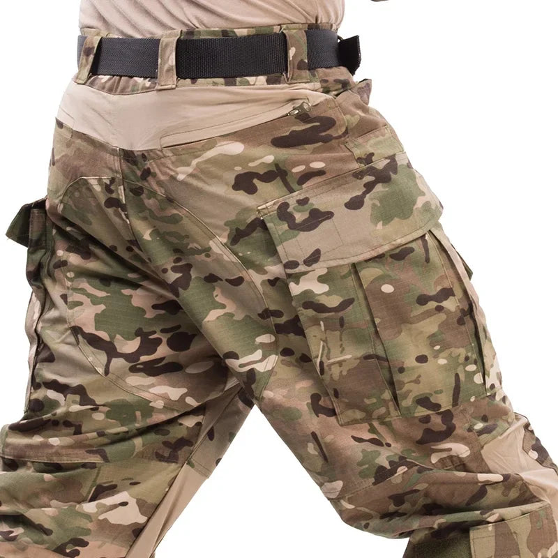 GEN3 Tactical Pants G3 Men Combat Trousers CP Camo Cargo Pant +Knee Pads Training Hunting Pants Work Clothing  Wear-resisting