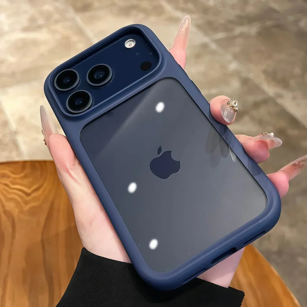 Intelligent Camera Touch Button Crystal Clear Phone Case for iPhone 17 Pro Max 17 Pro 17 Air Transparent Shockproof Cover Funda
