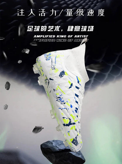 Double Star 2026 New High-Top Soccer Shoes, AG Long Studs, for Teens, Primary School Students, Adults & Kids, Professional Match