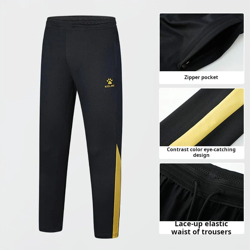 Football Training Leggings 2024 Spring Summer Breathable Elastic Sports Pants Football Competition Jogging Pants