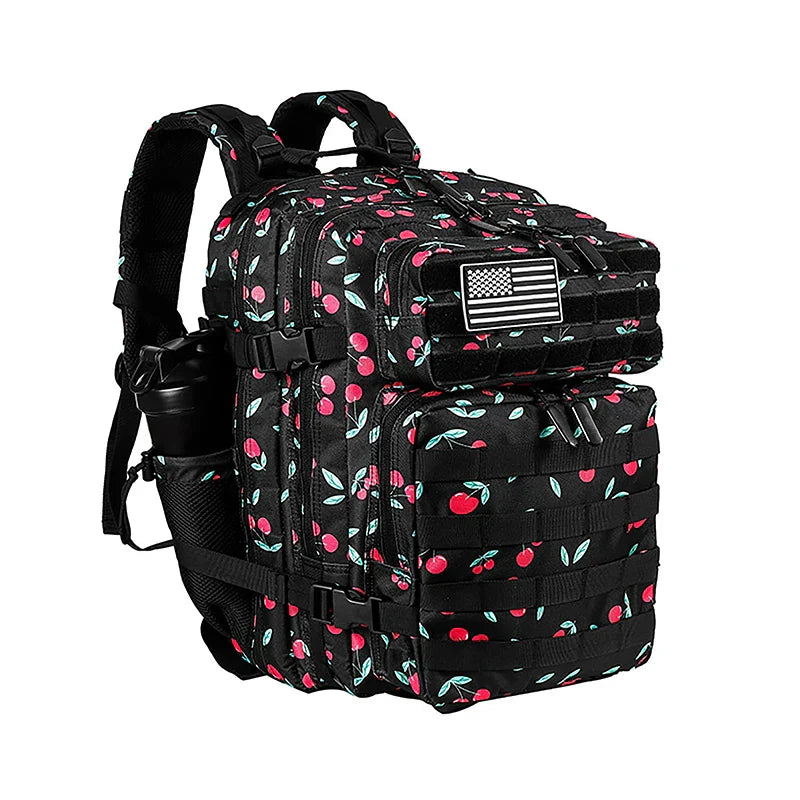 45L/35L/25L Tactical Backpack for Men and Women Waterproof Athlete Gym Outdoor Bag Travel Hiking Rucksack with Bottle Holder