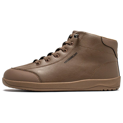 Mid-Top Barefoot Shoes Unisex Wide Toe Minimalist Ankle Boots Artificial Leather Outdoor Non-Slip Sneaker