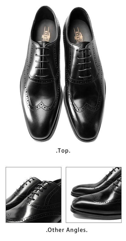 Men Casual Dress Shoes Patchwork Oxford Genuine Leather Formal Shoes for Male Party Dinner British Footwear