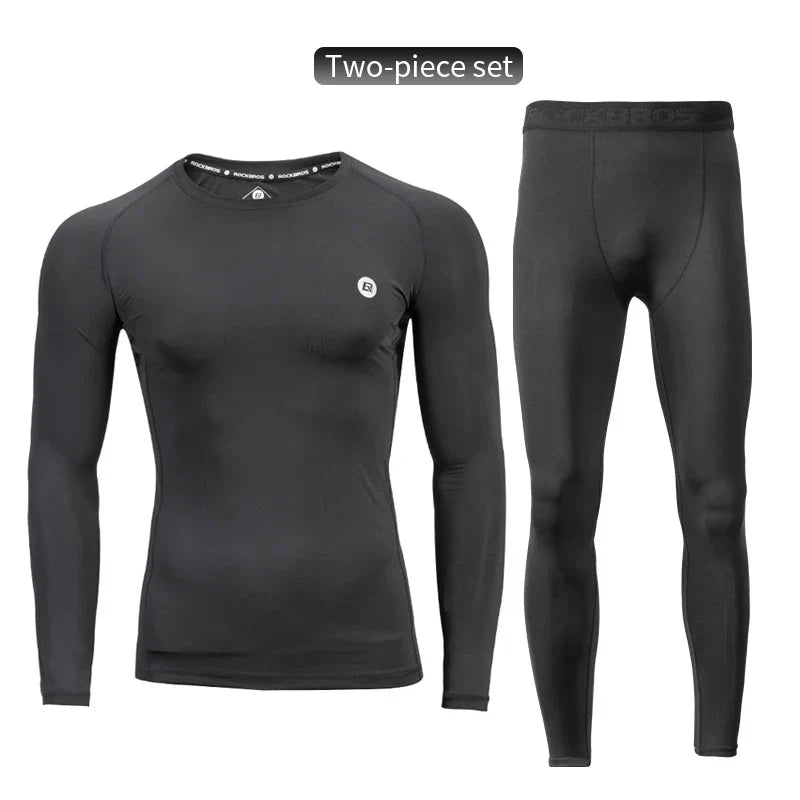 Men's Tracksuit Gym Fitness Running 5 Pcs/Set Quick Dry Sweat-absorb Compression Sport Suit Clothes Jogging Sport Wear