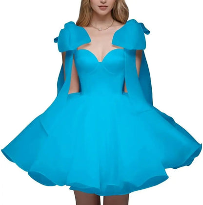 Short Wedding Dresses for Bride Organza Sweetheart 2026 Ball Gown for Women Puffy Homecoming Dresses Party Evening Dresses
