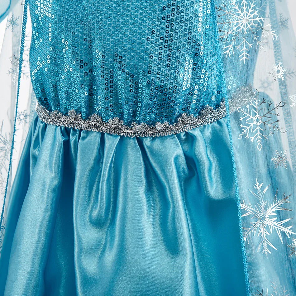 Little Girl Rapunzel Costume Party Fancy Princess Dress Christmas Cosplay Belle Sleeping Beauty Cinderella Carnival Disguise